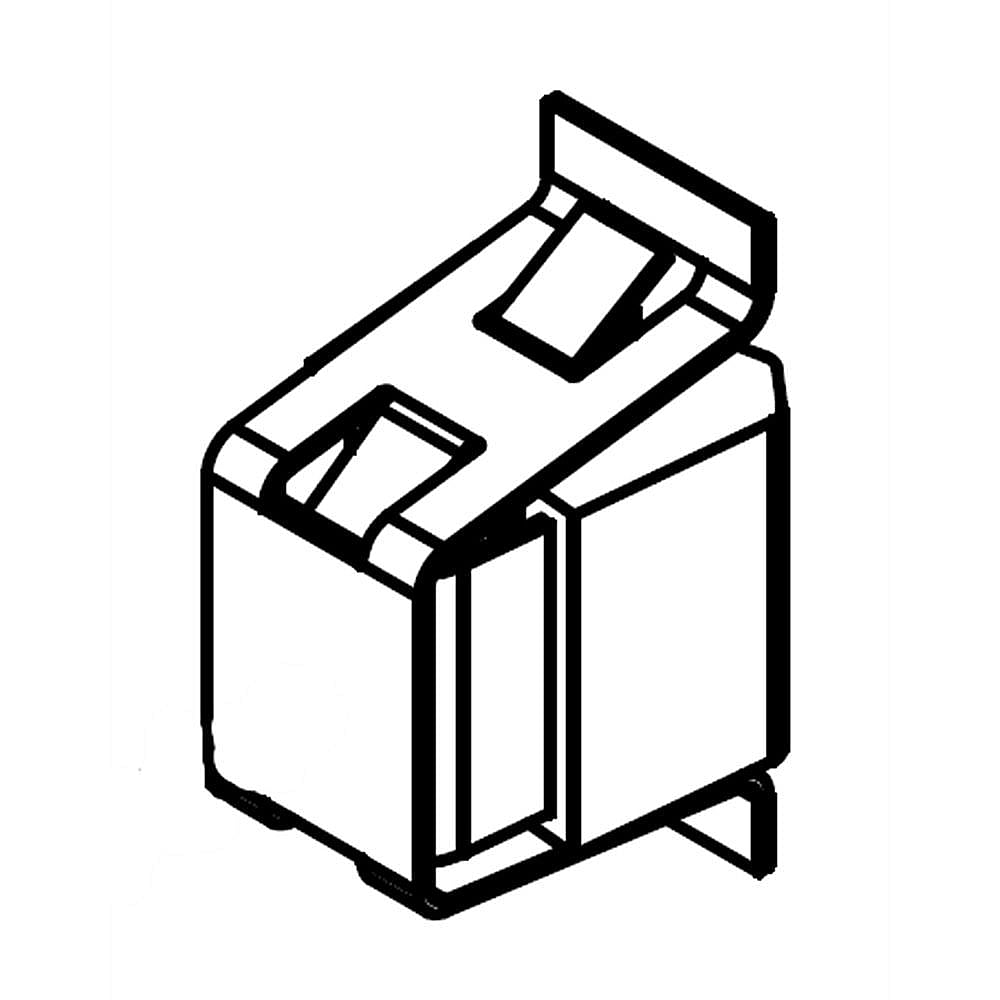 Part #w10644609, Dryer Door Catch / 1.38 x 0.75 x 0.88