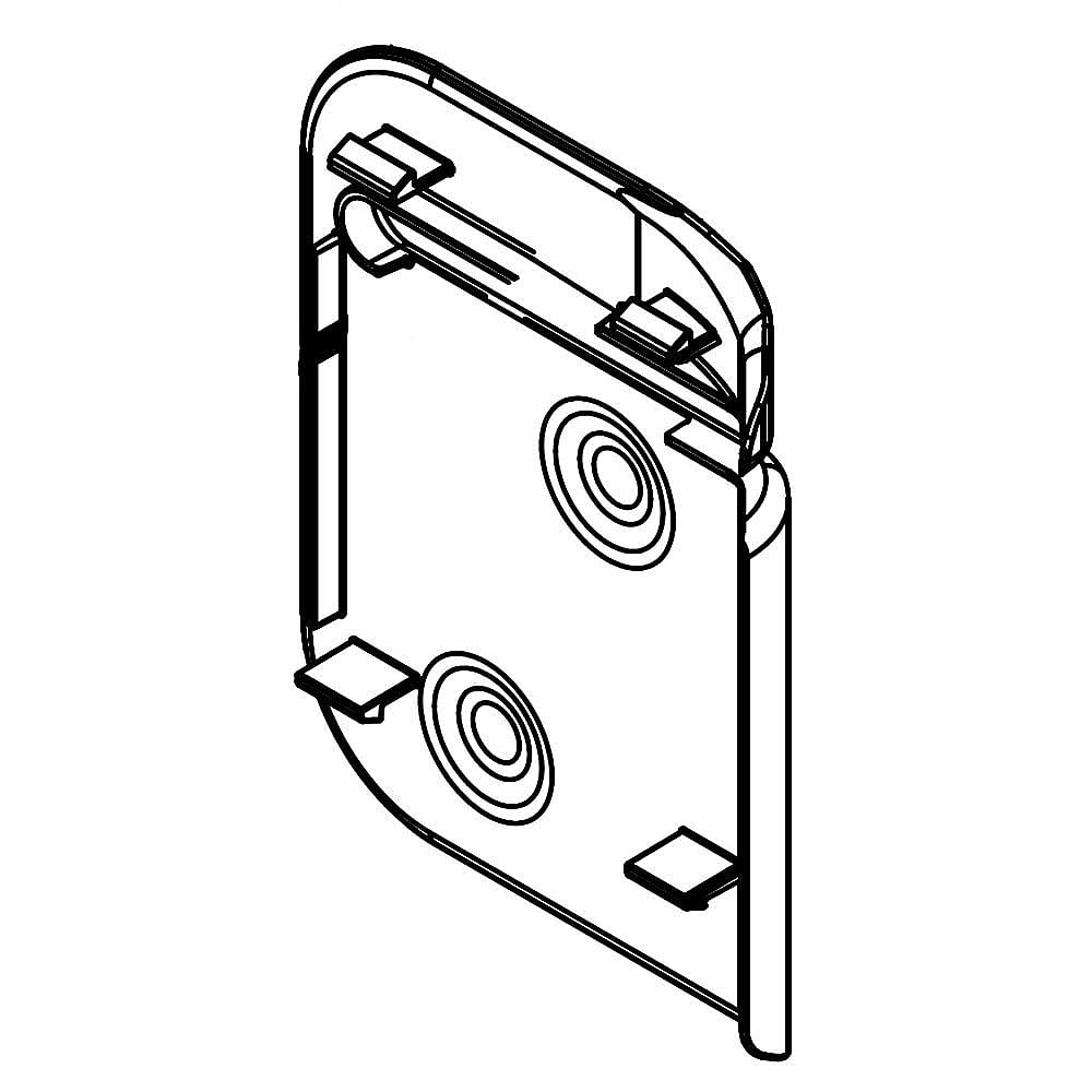 Kenmore Part #w10661174, Hinge | 4.00 x 3.25 x 0.50