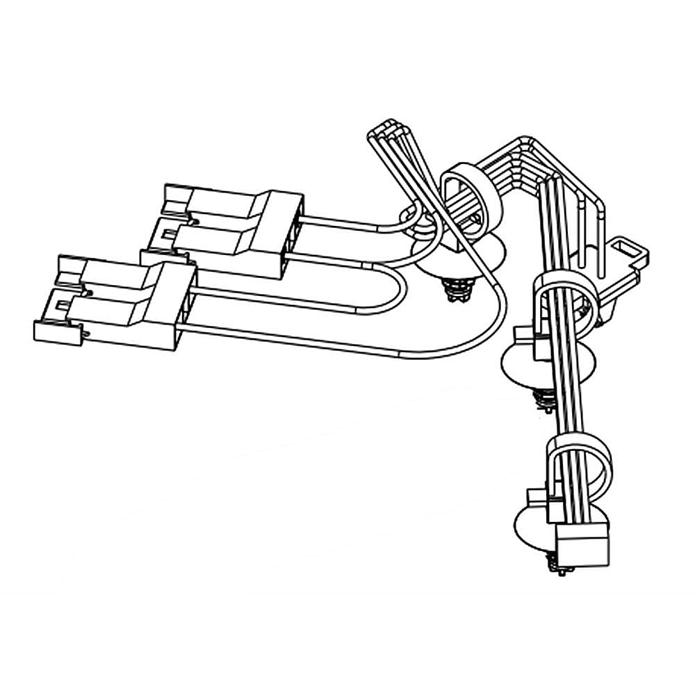 Part #w10678671, Washer Water Inlet Valve Wire Harness / 12.00 x 2.00 x 1.00