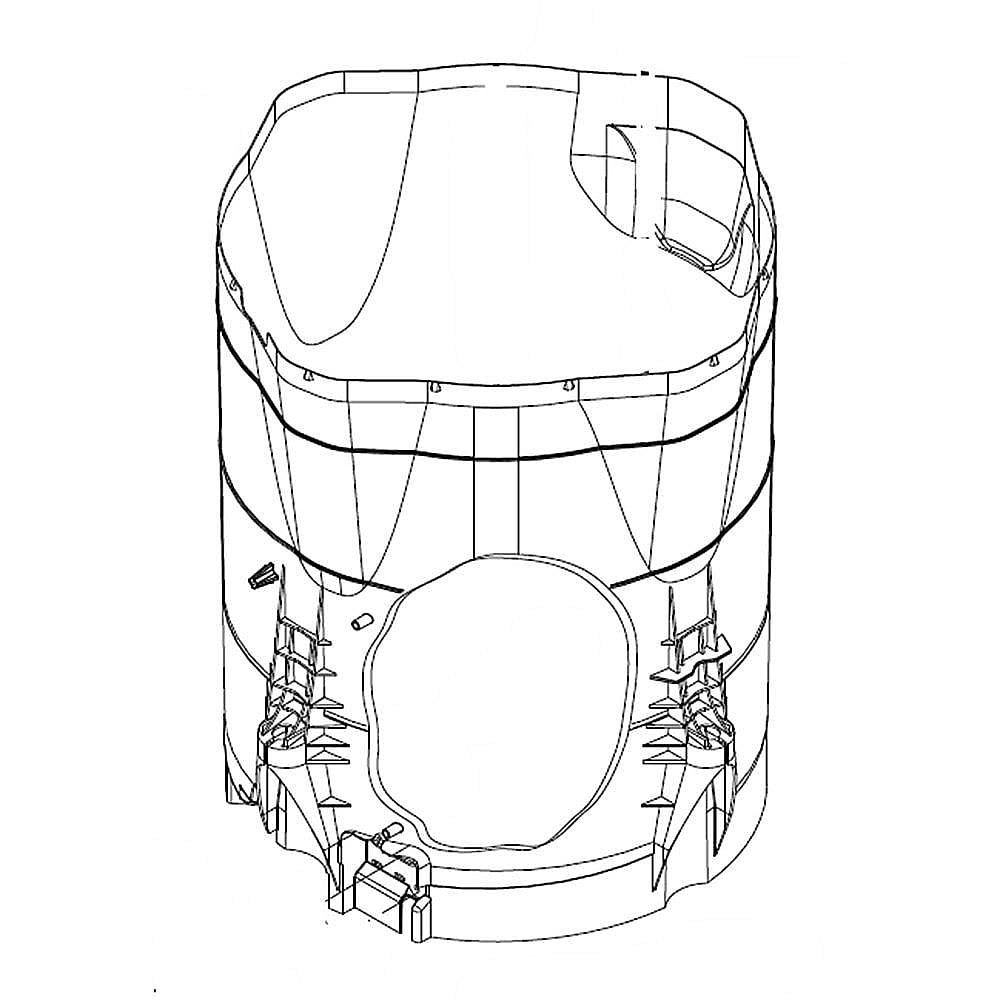 Kenmore Part #w10704196, Tub Asm -29 | 29.00 x 29.50 x 35.25