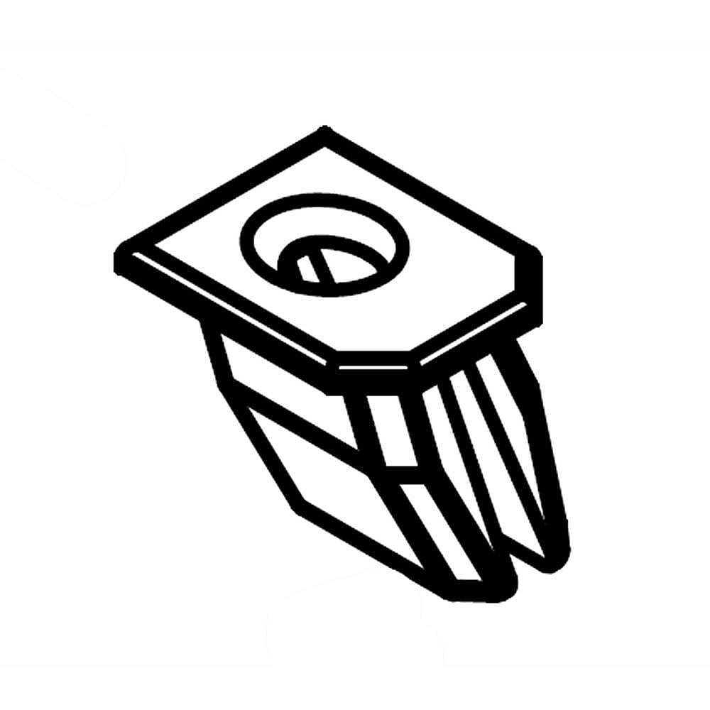 Photo of Kenmore Part #w10711050, 30" Angled S | 0.50 x 0.25 x 0.50 from Repair Parts Direct