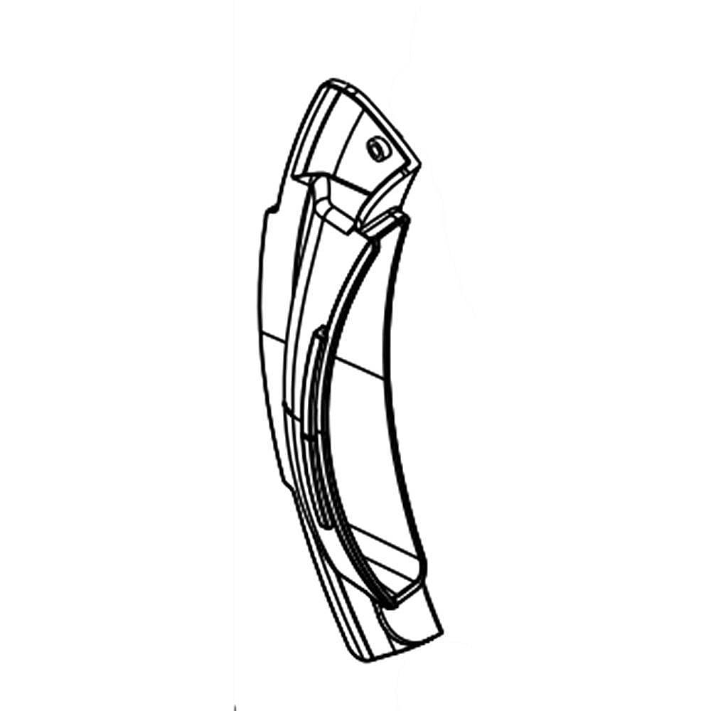 Part #w10733169, Dryer Door Handle / 10.50 x 4.75 x 2.50
