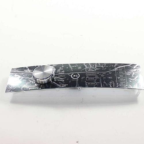 Maytag Part #w10748427, Washer Control Overlay (Chrome Shadow) | 15.75 x 4.10 x 2.50