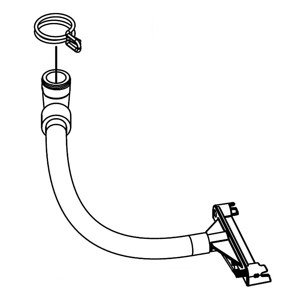 Kenmore Part #w10749373, Washer Tub Fill Nozzle And Hose Assembly | 12.50 x 3.50 x 2.00