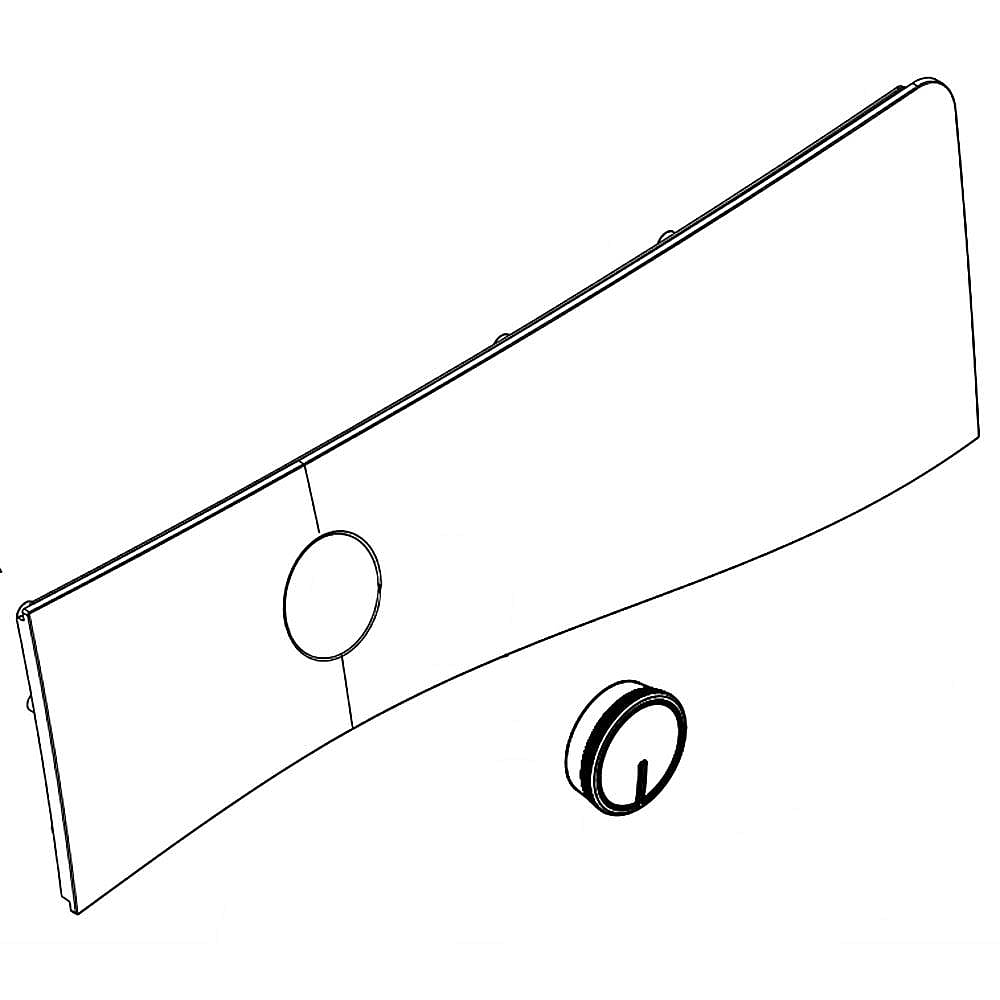 Part #w10750476, Washer User Interface Assembly (White) / 18.50 x 6.00 x 22.00