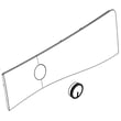 Washer User Interface Assembly (white) for Whirlpool WFW81HEDW0 - Part W10750476