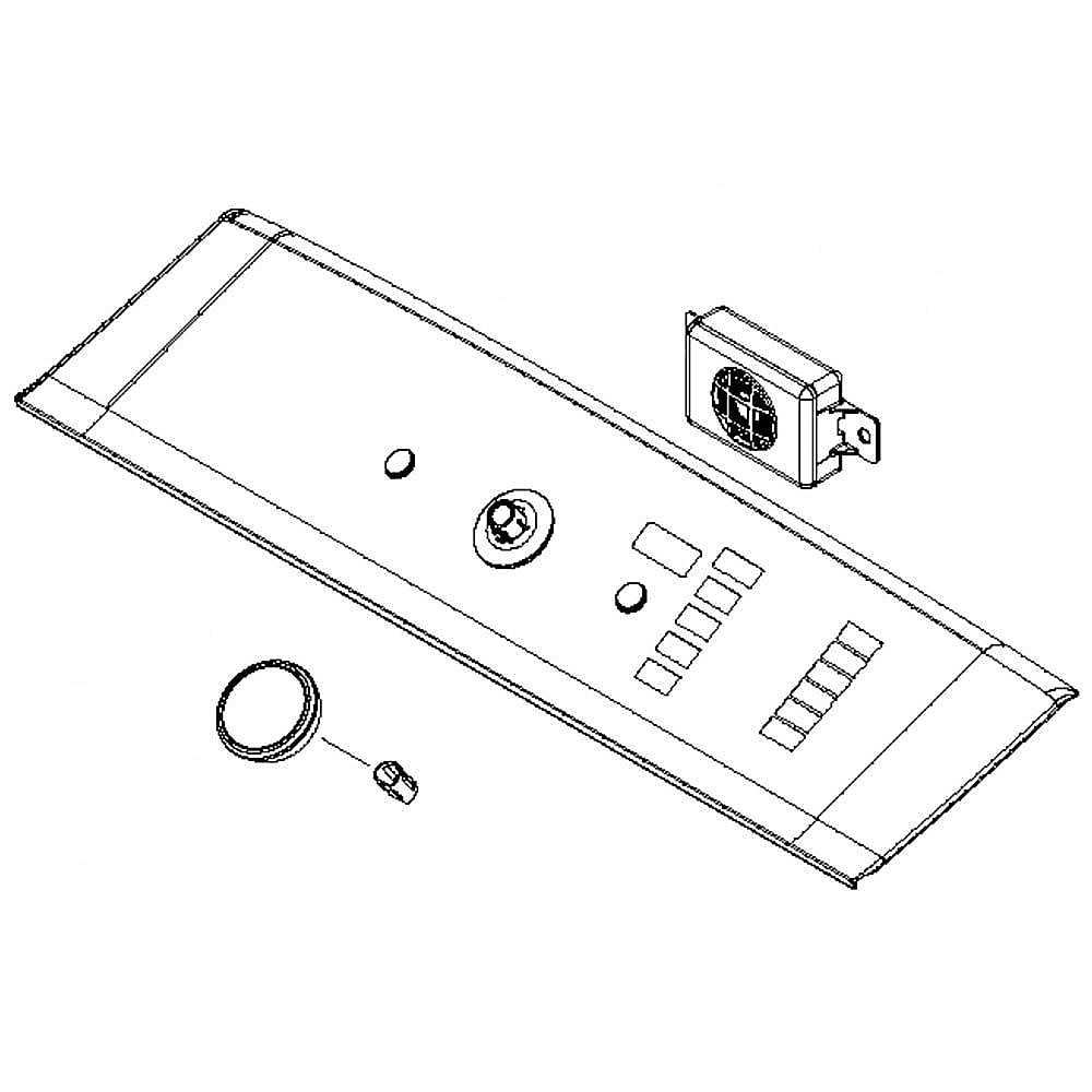 Dryer User Interface Assembly (White)