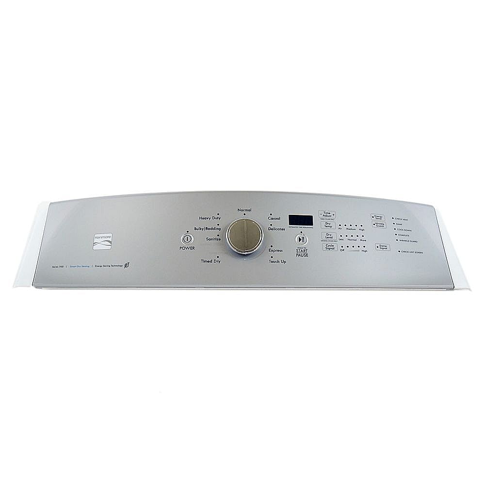 Part #w10796436, Dryer Control Panel Assembly (White) / 28.25 x 8.00 x 4.00