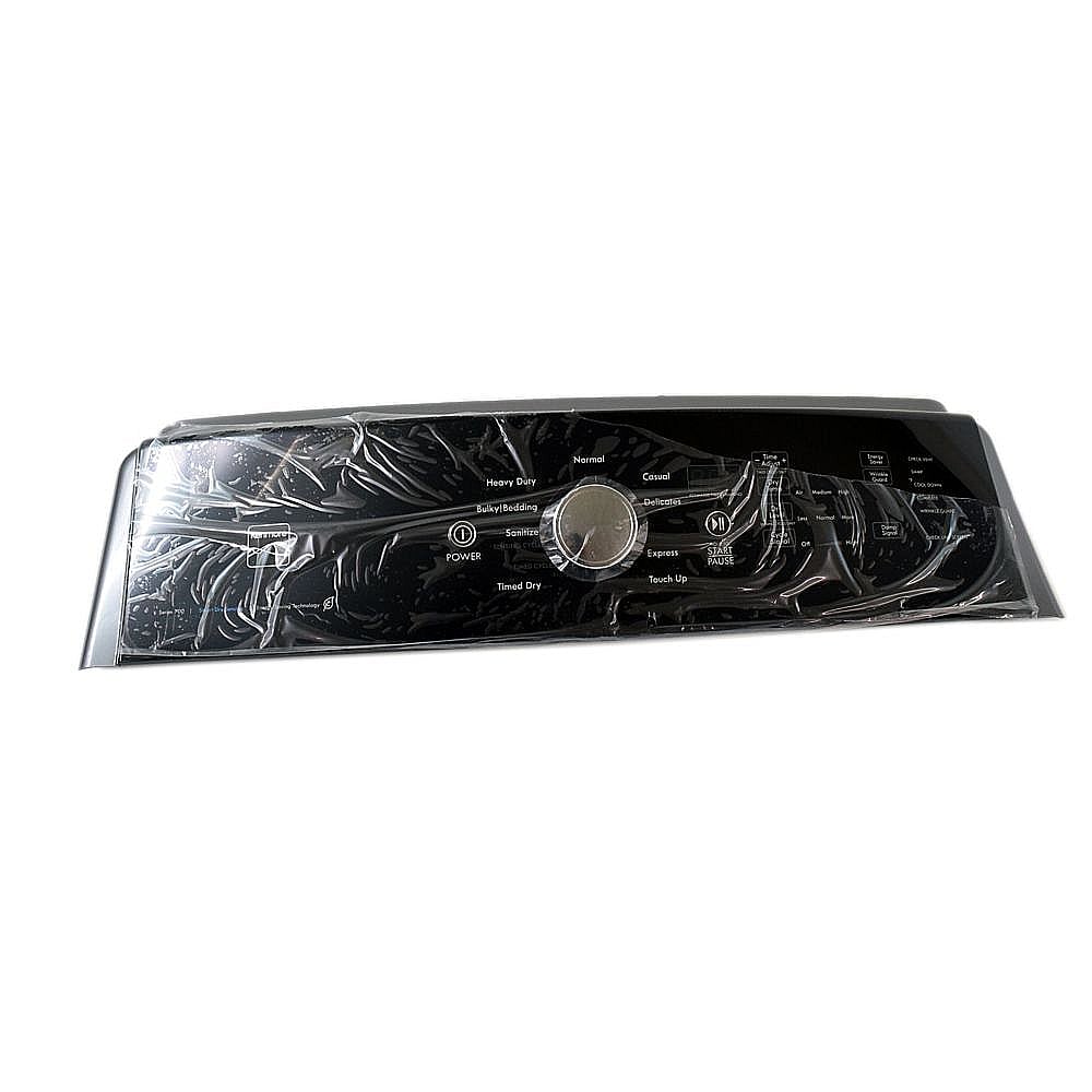 Part #w10796437, Dryer Control Panel Assembly (Chrome Shadow) / 28.50 x 8.00 x 4.00