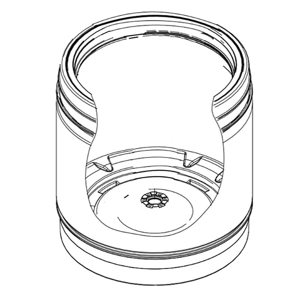 Part #w10811960, Washer Spin Basket (Replaces W10586079) / 24.00 x 23.10 x 27.10