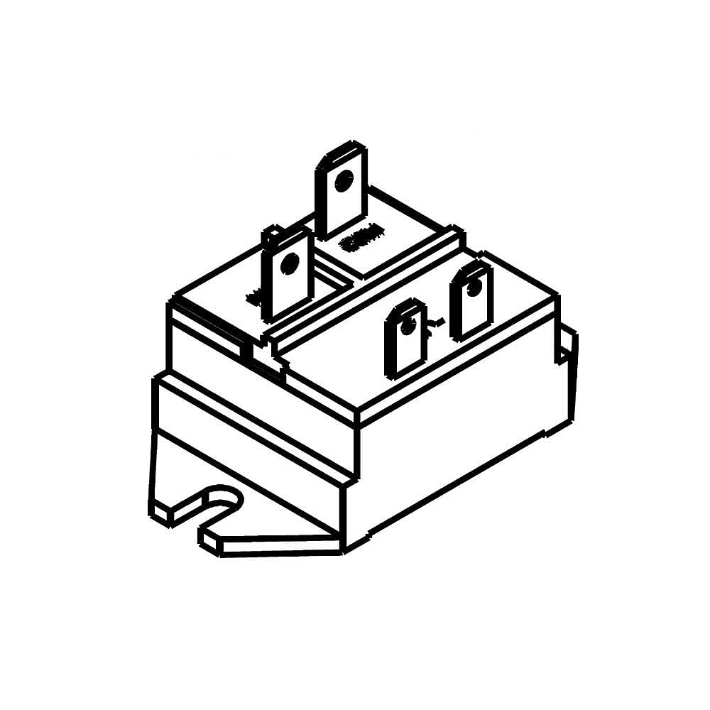 Whirlpool Part #w10827406, Motor Relay | 2.00 x 1.25 x 1.25