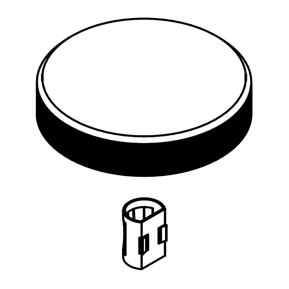 Maytag Part #w10830755, Knob Assembly | 2.75 x 2.75 x 0.88