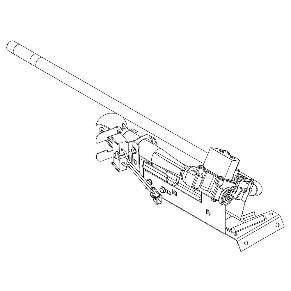 Whirlpool Part #w10832742, Burner Assembly (60Hz) (Type 4) | 29.25 x 10.50 x 6.25
