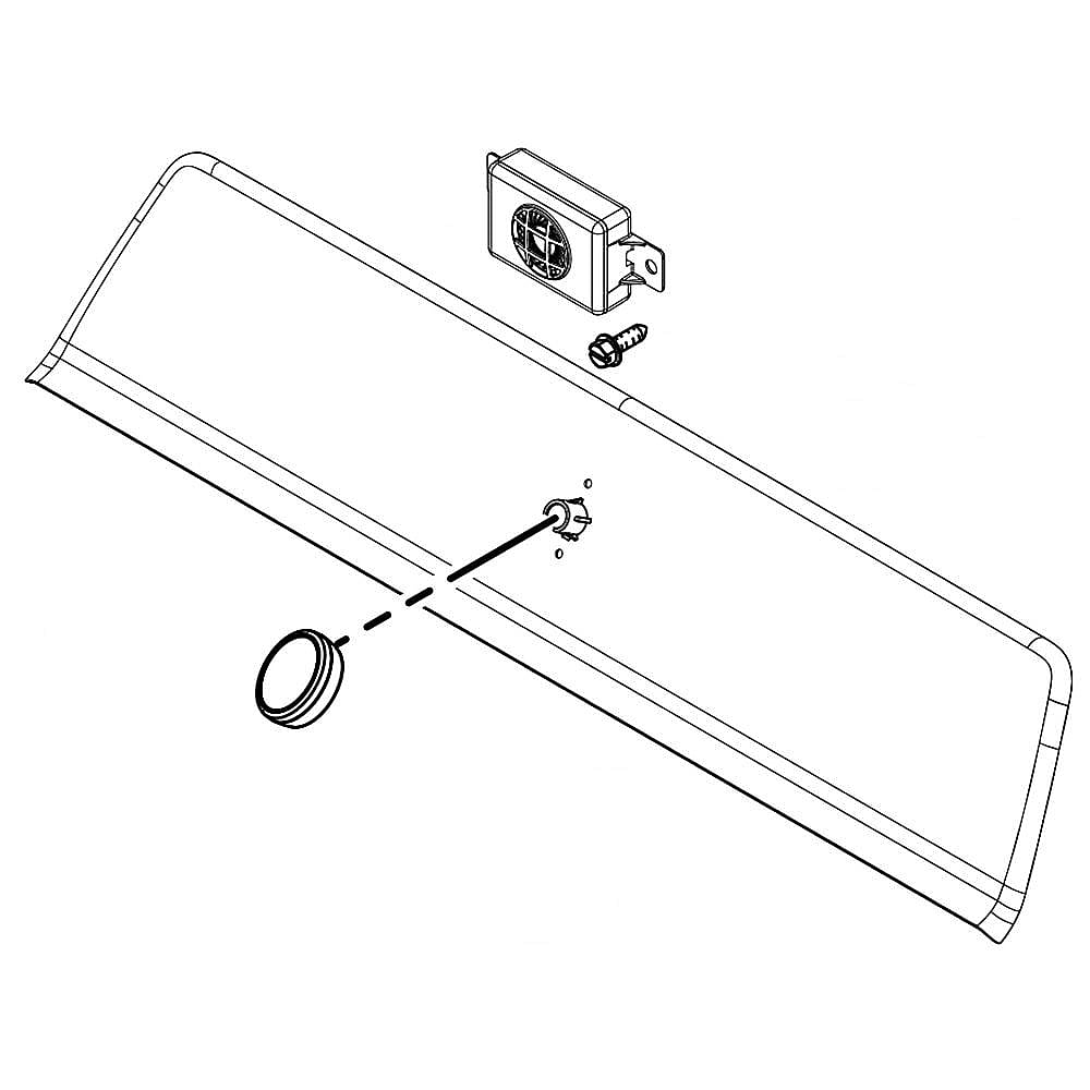 Photo of Part #w10849058, Washer Control Panel Assembly | 9.07 x 3.07 x 35.19 from Repair Parts Direct