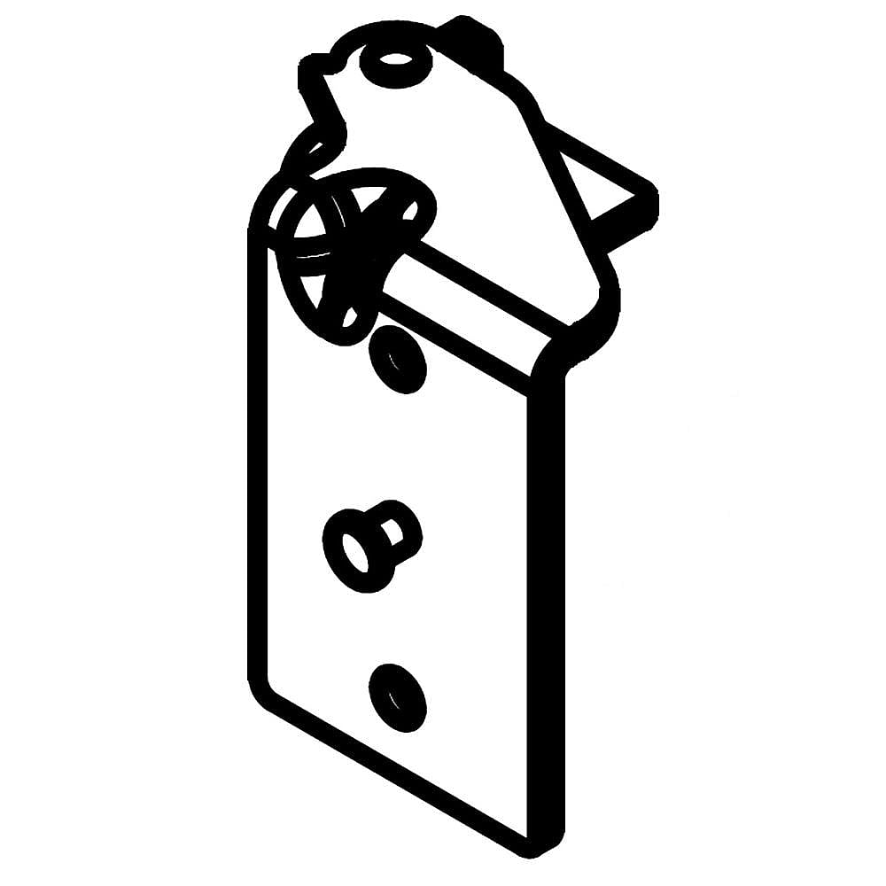 Part #w10850024, Dryer Hinge / 2.75 x 2.25 x 1.25