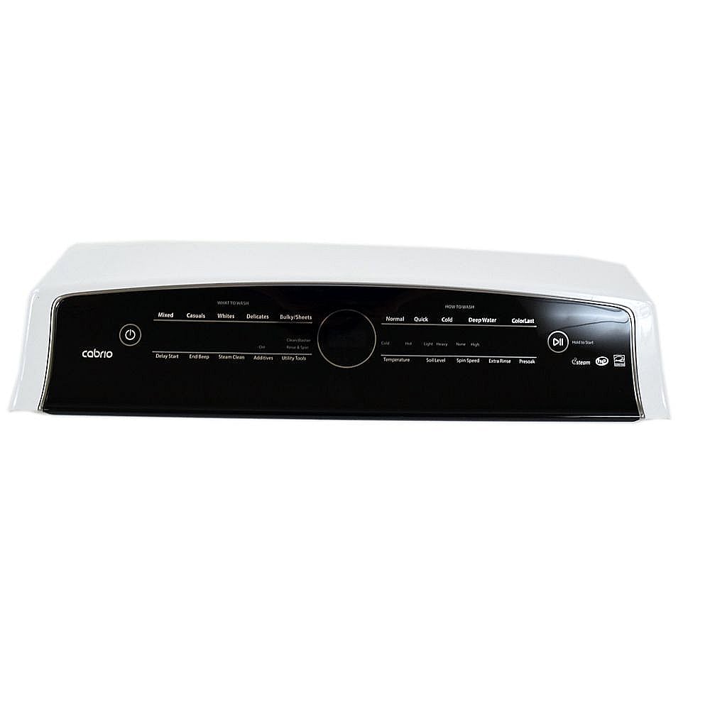 Part #w10861501, Whirlpool Washer Control Panel Assembly (Replaces W10662266, W11095623) / 8.63 x 7.25 x 31.75