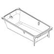 Drawer, He Detergent (only) for Whirlpool WFW3090JW0 - Part W10868281