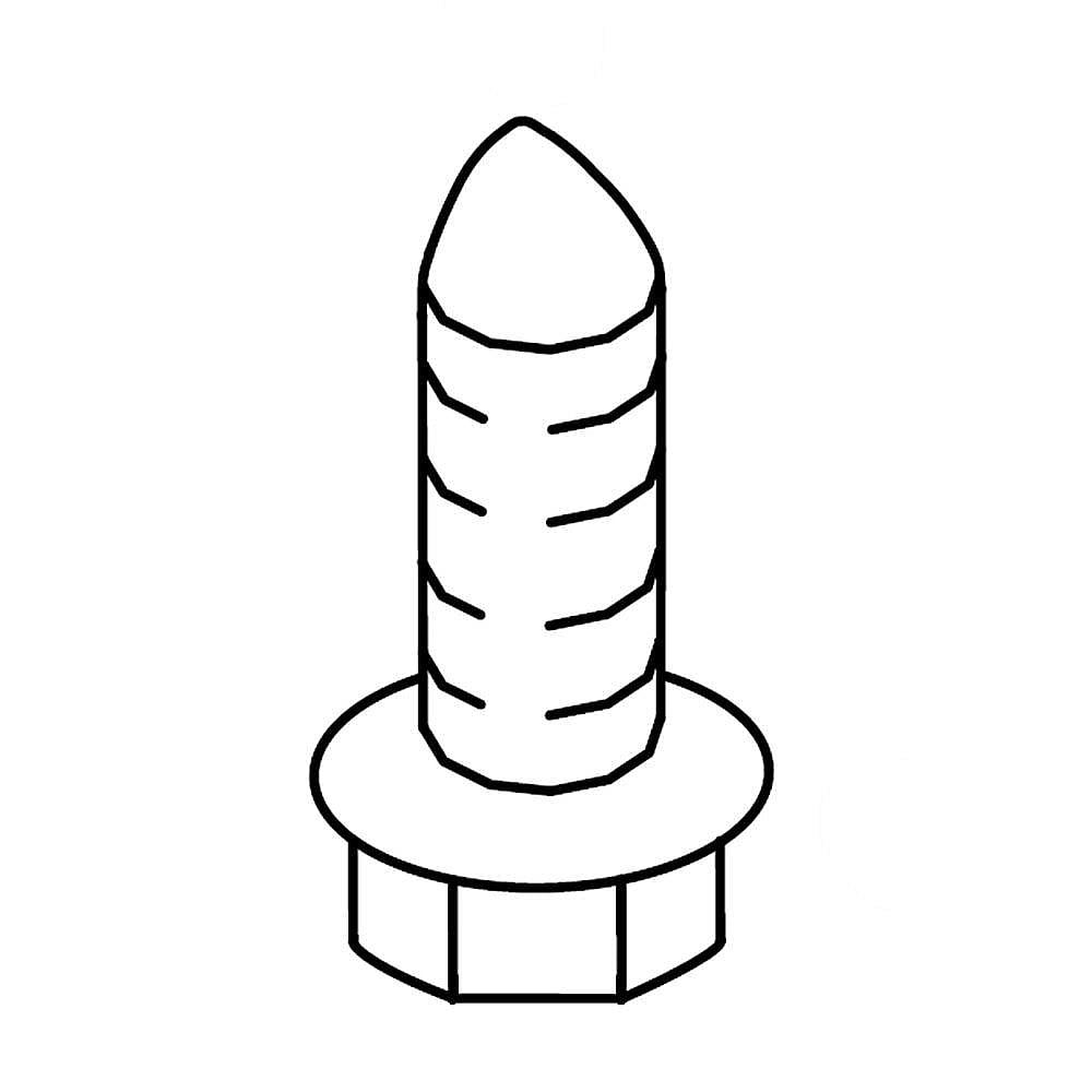 Photo of Kenmore Part #w10869499, Screw | 0.63 x 0.38 x 0.50 from Repair Parts Direct
