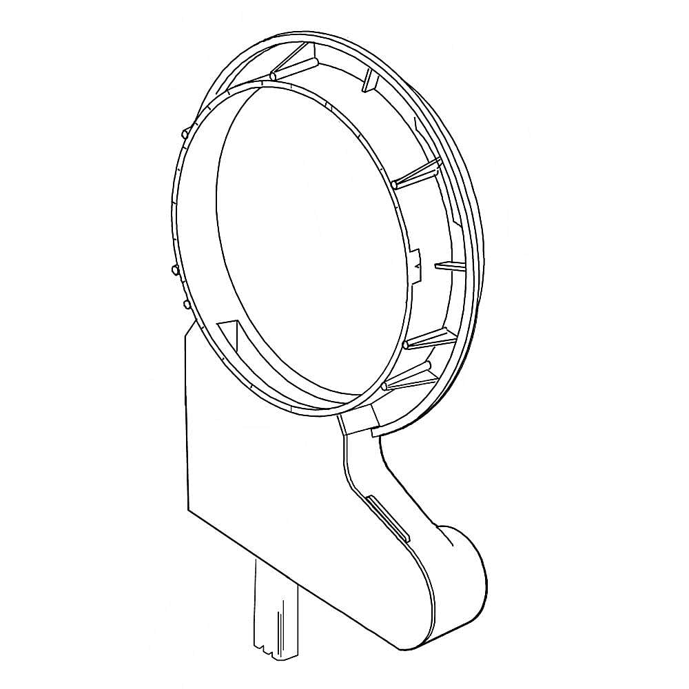 Part #w10870285, Dryer Bulkhead, Front / 29.50 x 16.50 x 7.50