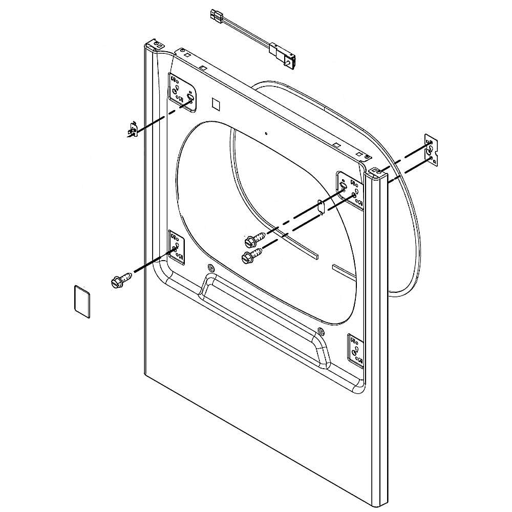 Part #w10875891, Dryer Front Panel / 31.44 x 5.82 x 36.00