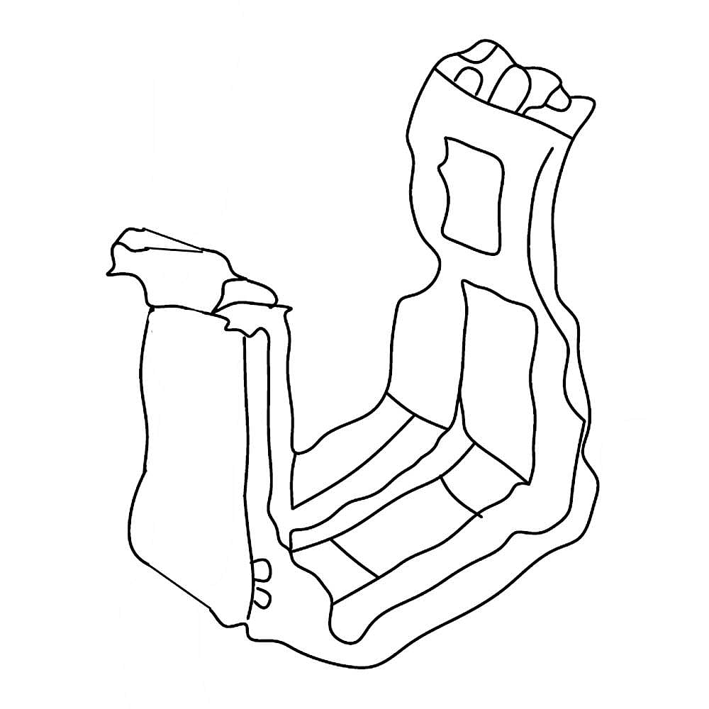 Kenmore Part #w10882148, Bracket | 6.75 x 5.75 x 4.13