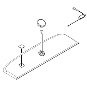 Washer Control Panel Assembly (white) (replaces W10737756) W10885623