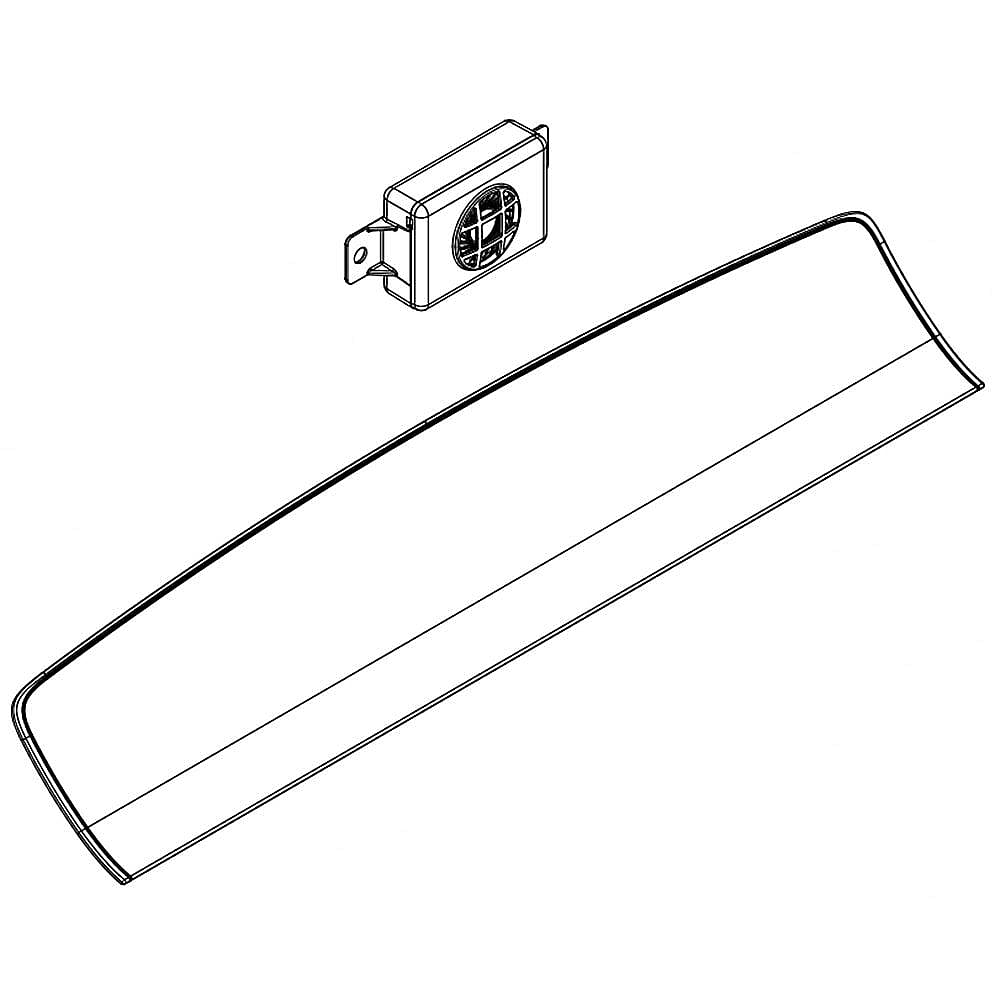 Part #w10890626, Dryer User Interface Assembly / 6.07 x 2.82 x 28.94