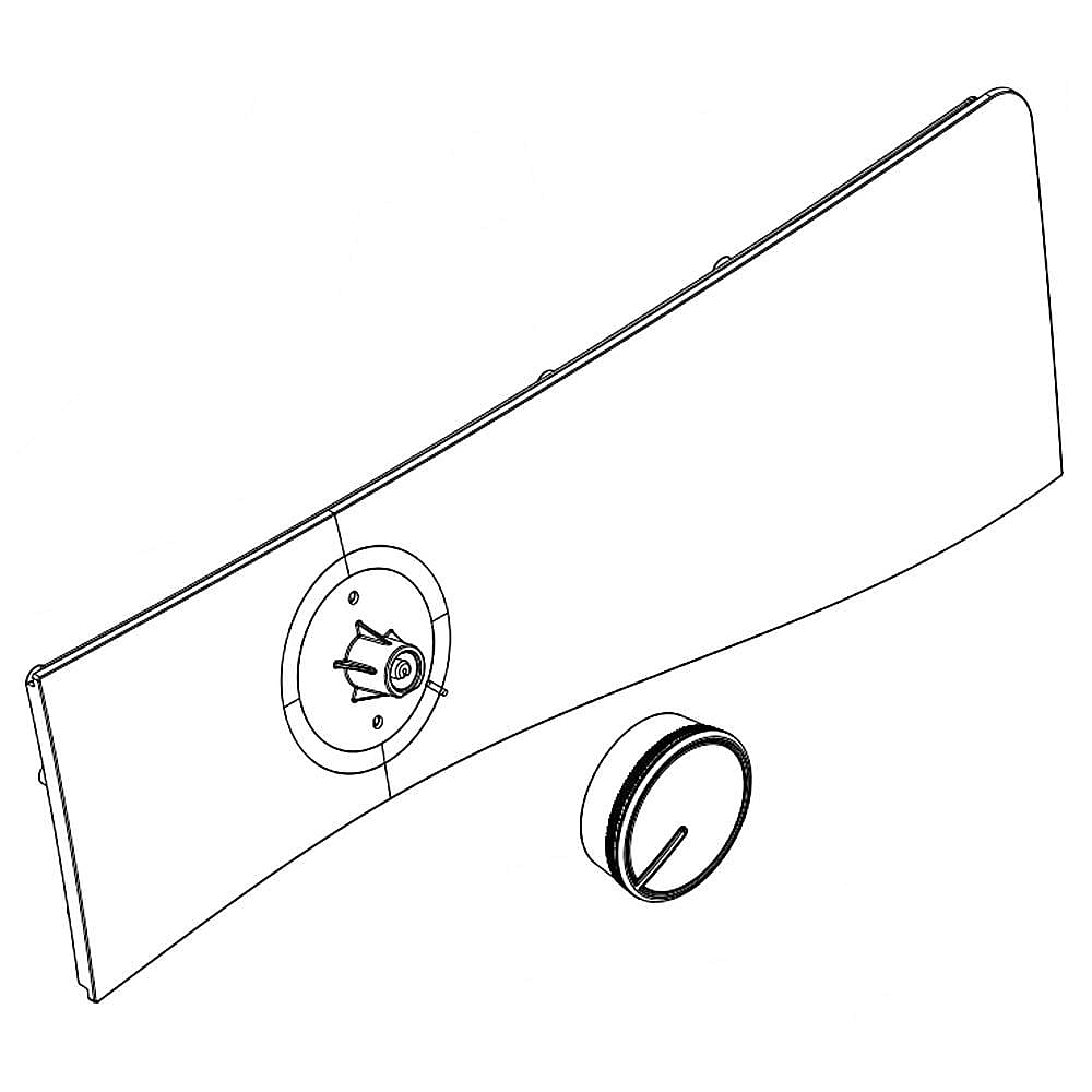 Part #w10903217, Washer User Interface Assembly (Chrome Shadow) / 7.69 x 4.82 x 24.13