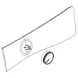 Washer User Interface Assembly (chrome Shadow) for Whirlpool WFW85HEFW1 - Part W10903217