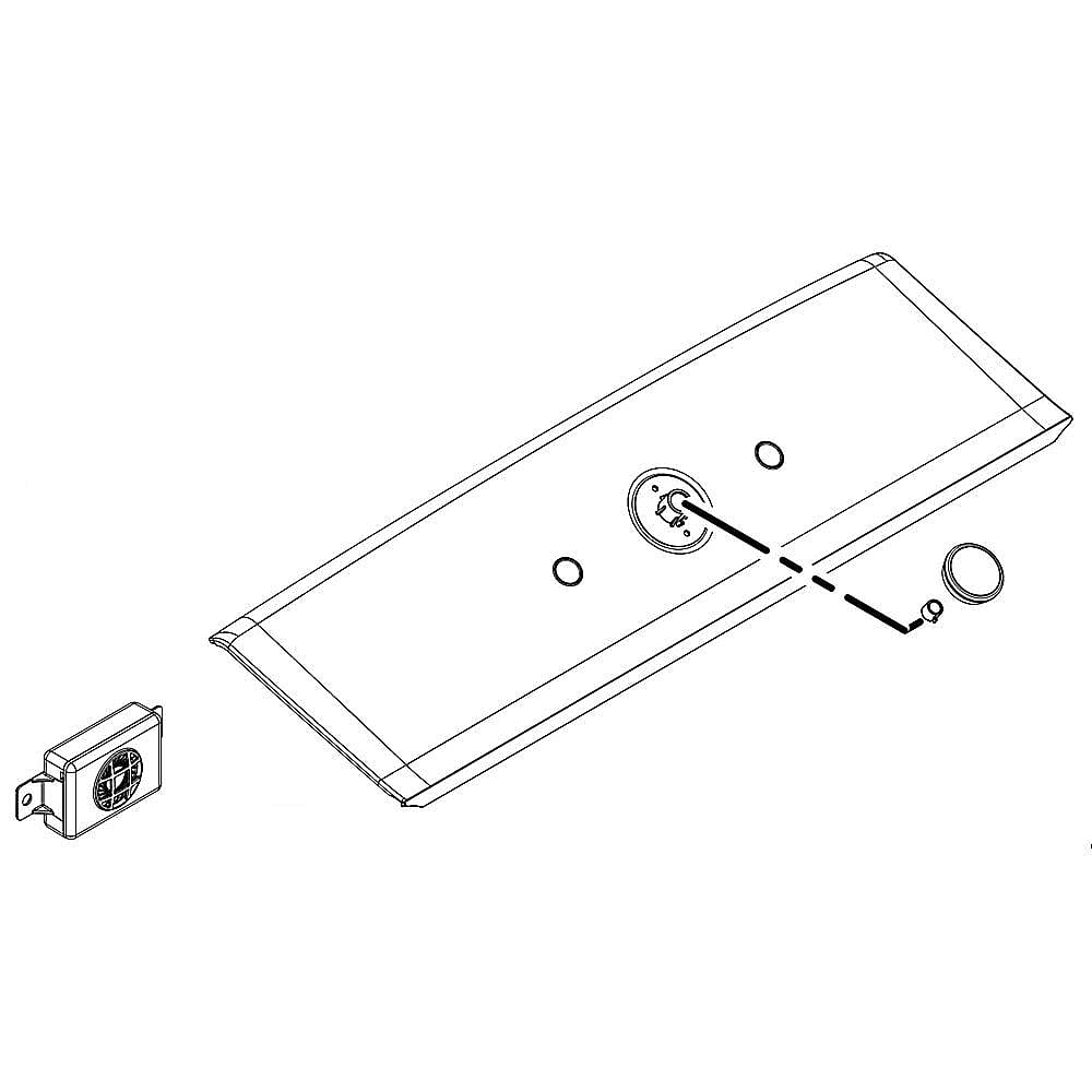 Part #w10909735, Washer User Interface Assembly (Chrome Shadow) / 24.00 x 7.50 x 4.75