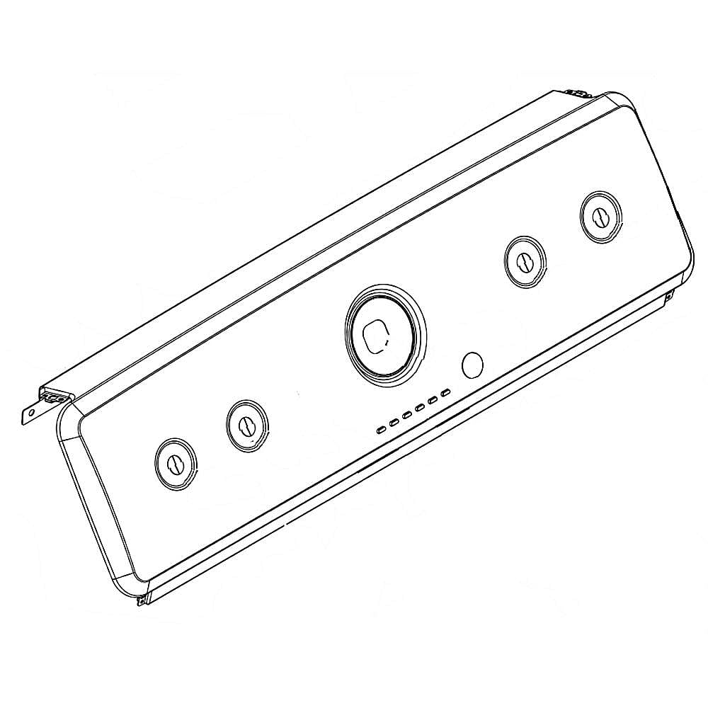 Part #w10909736, Washer Control Panel (White) / 28.50 x 8.25 x 4.25