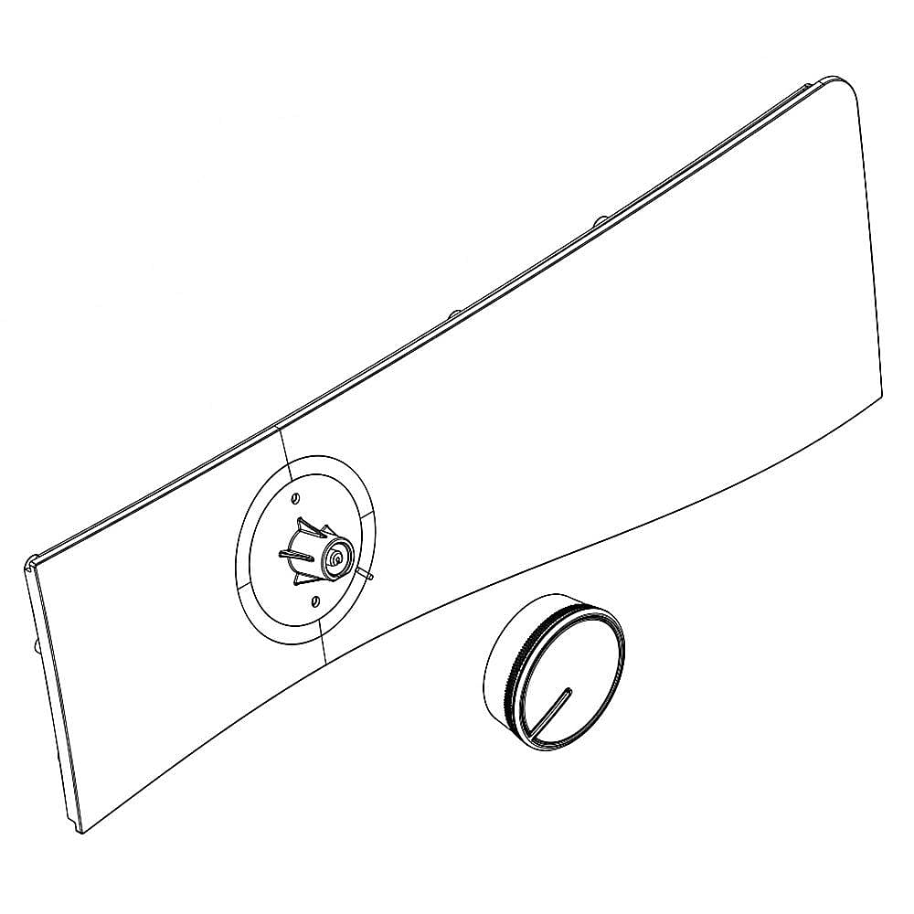 Part #w10911024, Washer User Interface (Chrome Shadow) / 7.69 x 4.82 x 24.13