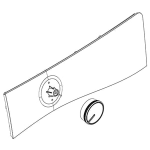 Washer User Interface Assembly (silver) W10911026