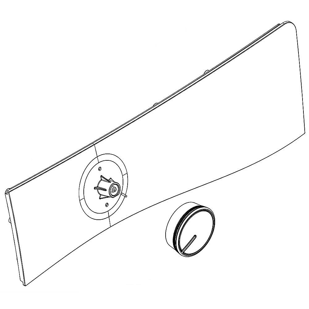 Part #w10911033, Washer User Interface (Chrome Shadow) / 7.69 x 4.82 x 24.13
