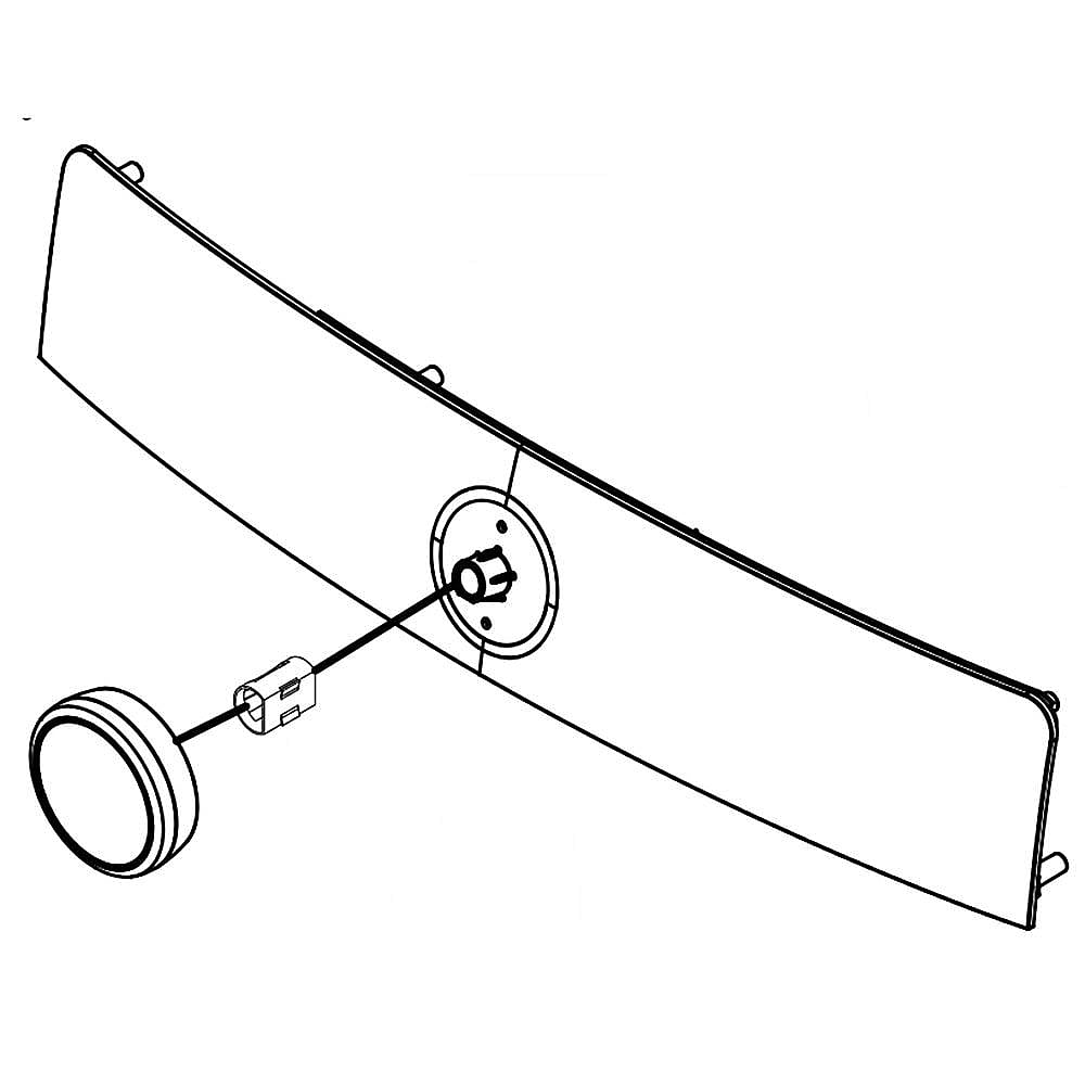 Part #w11537226, Dryer User Interface Assembly (Replaces W10916688) / 24.25 x 8.00 x 4.75