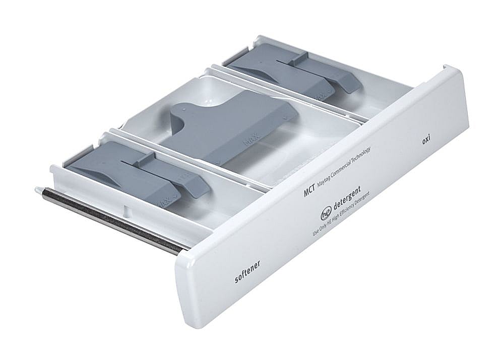 Part #w10919352, Whirlpool Washer Dispenser Drawer Assembly (Replaces W10794835) / 8.32 x 3.82 x 18.63