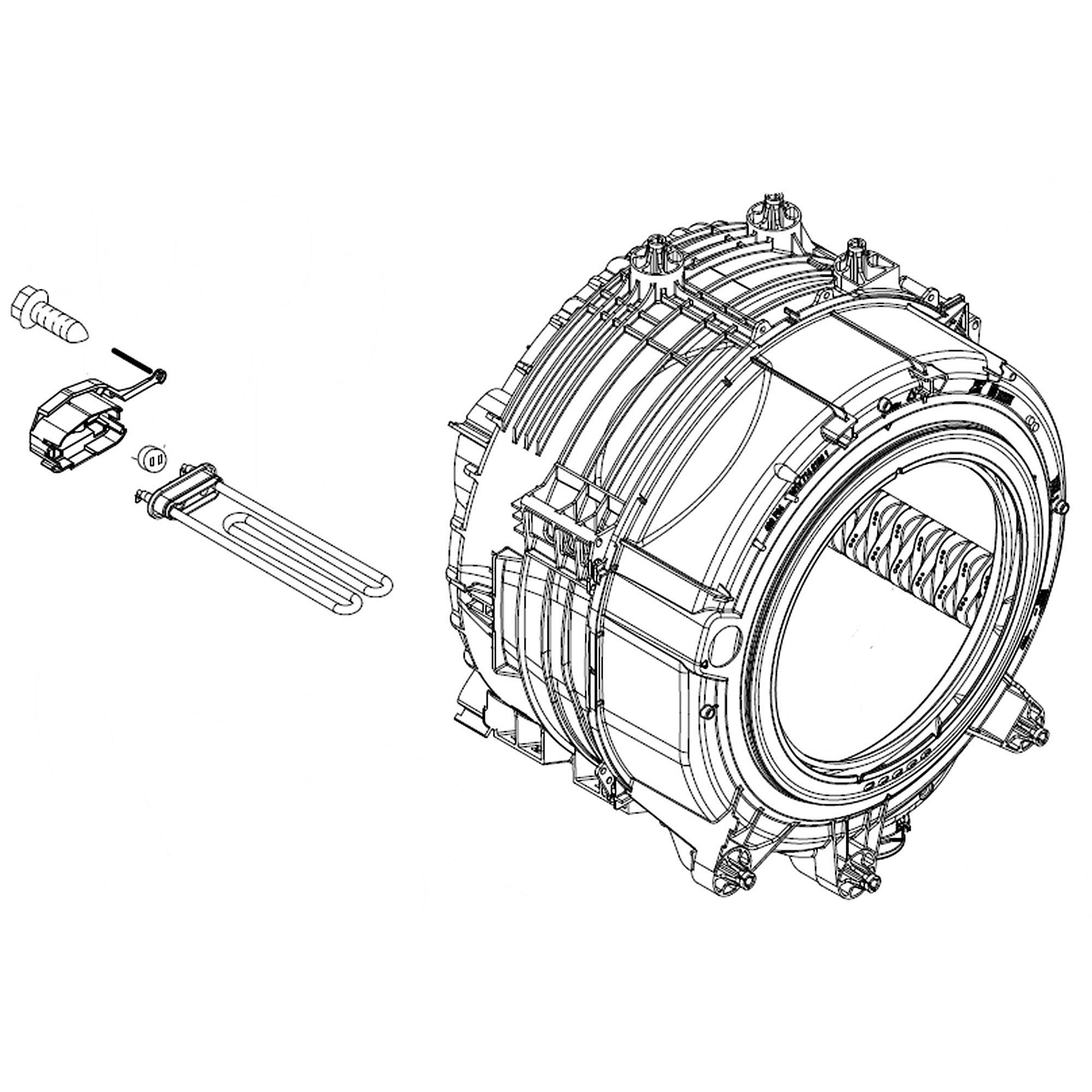 Part #w11025352, Whirlpool Kit Serv.asm / 27.75 x 25.00 x 23.25