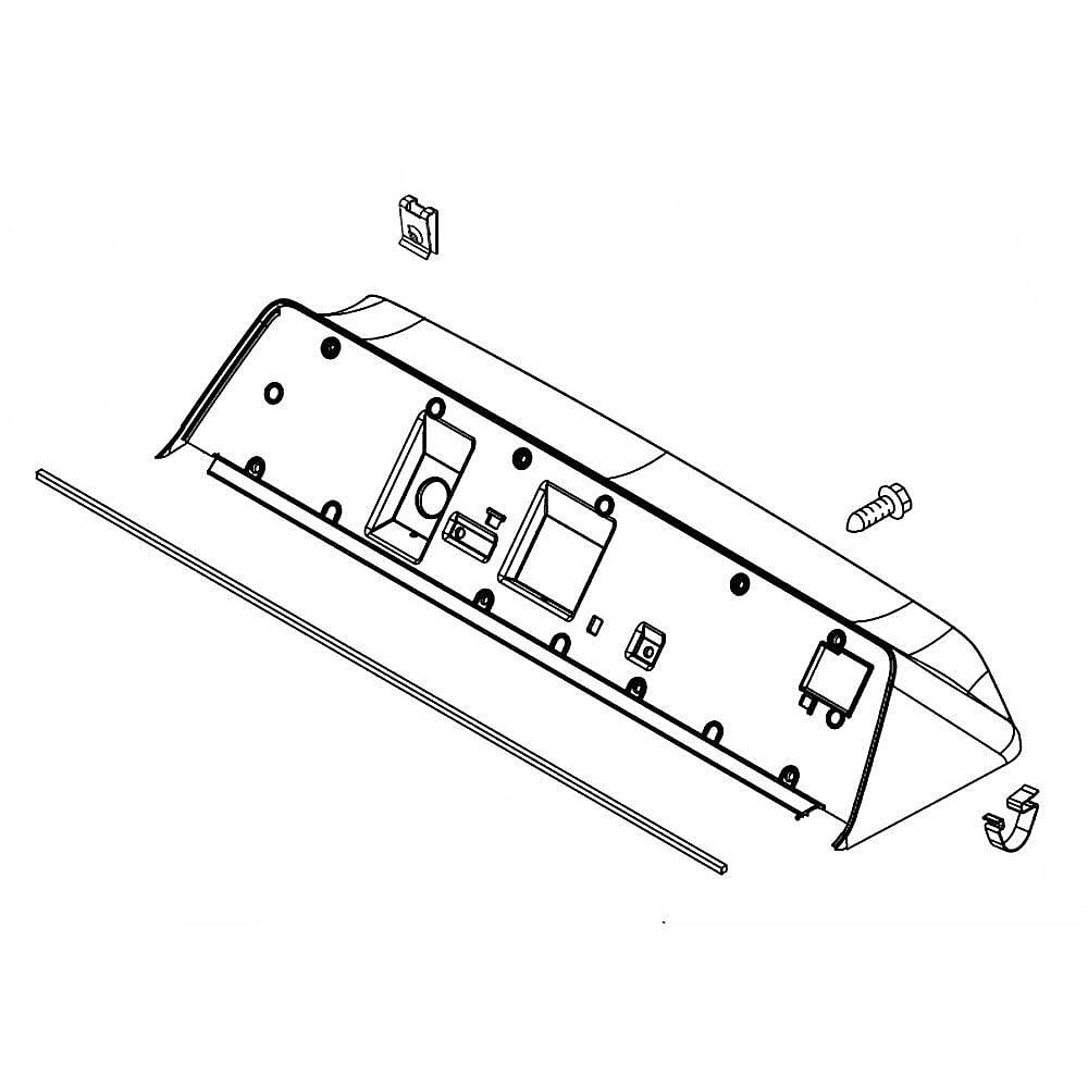 Part #w11026442, Dryer Control Panel Assembly (Replaces W10622102) / 8.63 x 7.25 x 31.75