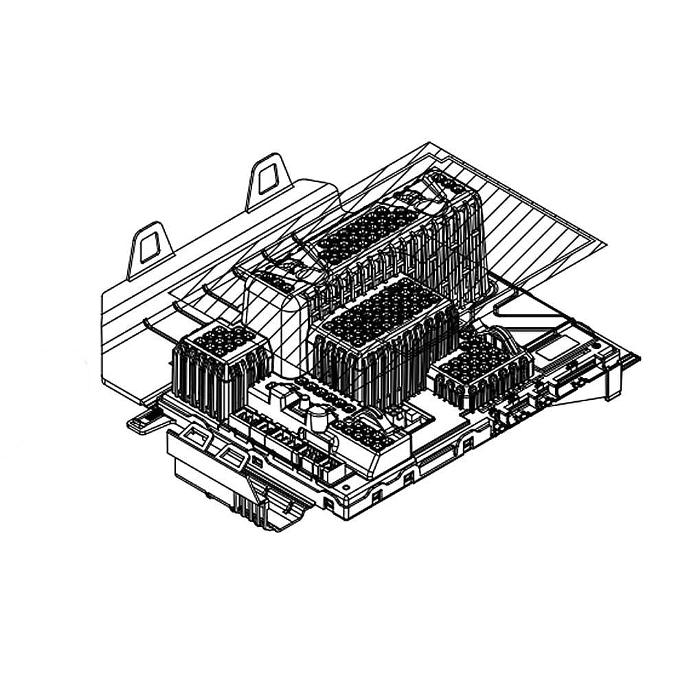 Part #w11030501, Washer Electronic Control Board / 9.75 x 5.25 x 9.50