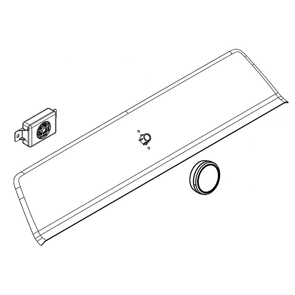Part #w11035290, Dryer User Interface Assembly / 8.63 x 7.25 x 31.75