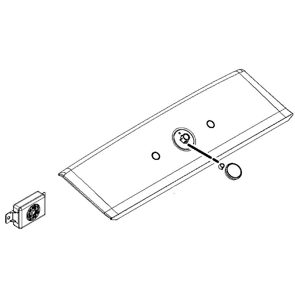 Part #w11083825, Washer User Interface Assembly (White) / 28.25 x 8.25 x 4.25