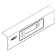 Washer Control Overlay (white) for Maytag MAT20PDAXW0 - Part W11089533