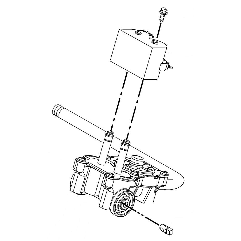 Photo of Part #w11102311, Valve-Gas | 4.50 x 4.75 x 3.63 from Repair Parts Direct