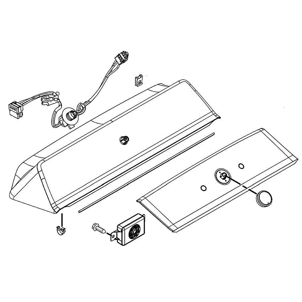 Part #w11112656, Whirlpool Washer Control Panel Assembly (Replaces W11035014) / 0.01 x 0.01 x 0.01