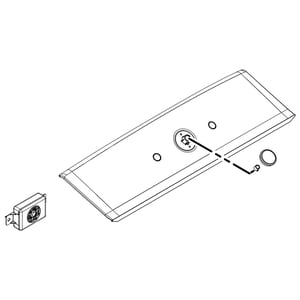 Washer User Interface Assembly (white) W11115213