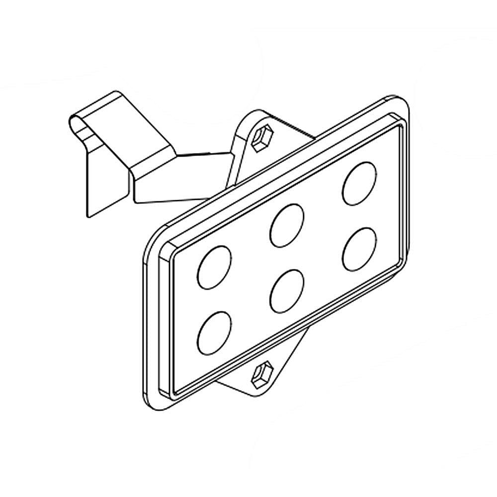 Part #w11126040, Commercial Washer Membrane Switch | 3.75 x 3.50 x 0.25