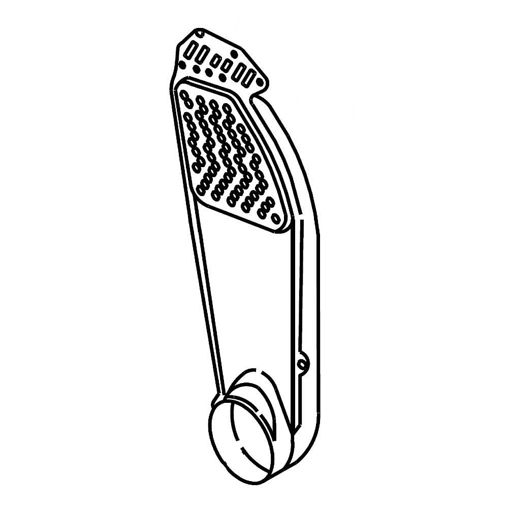 Part #w11129538, Dryer Heat Duct / 8.63 x 7.25 x 31.75
