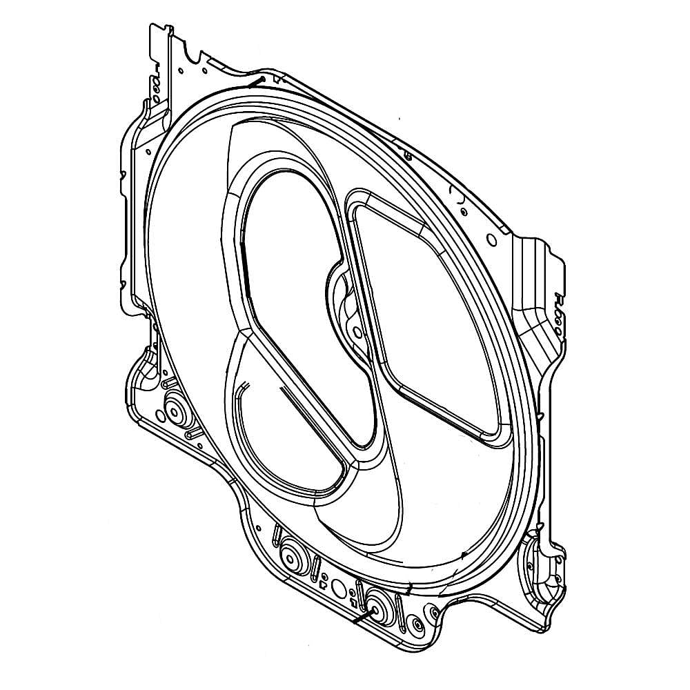 Part #w11135007, Dryer Bulkhead / 36.38 x 31.45 x 5.75