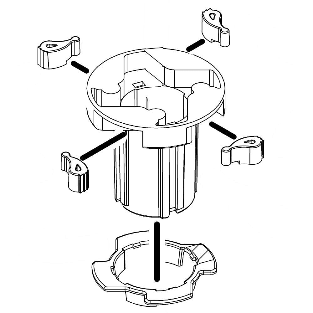 Part #w11158175, Cam Assembly / 2.88 x 2.88 x 2.75