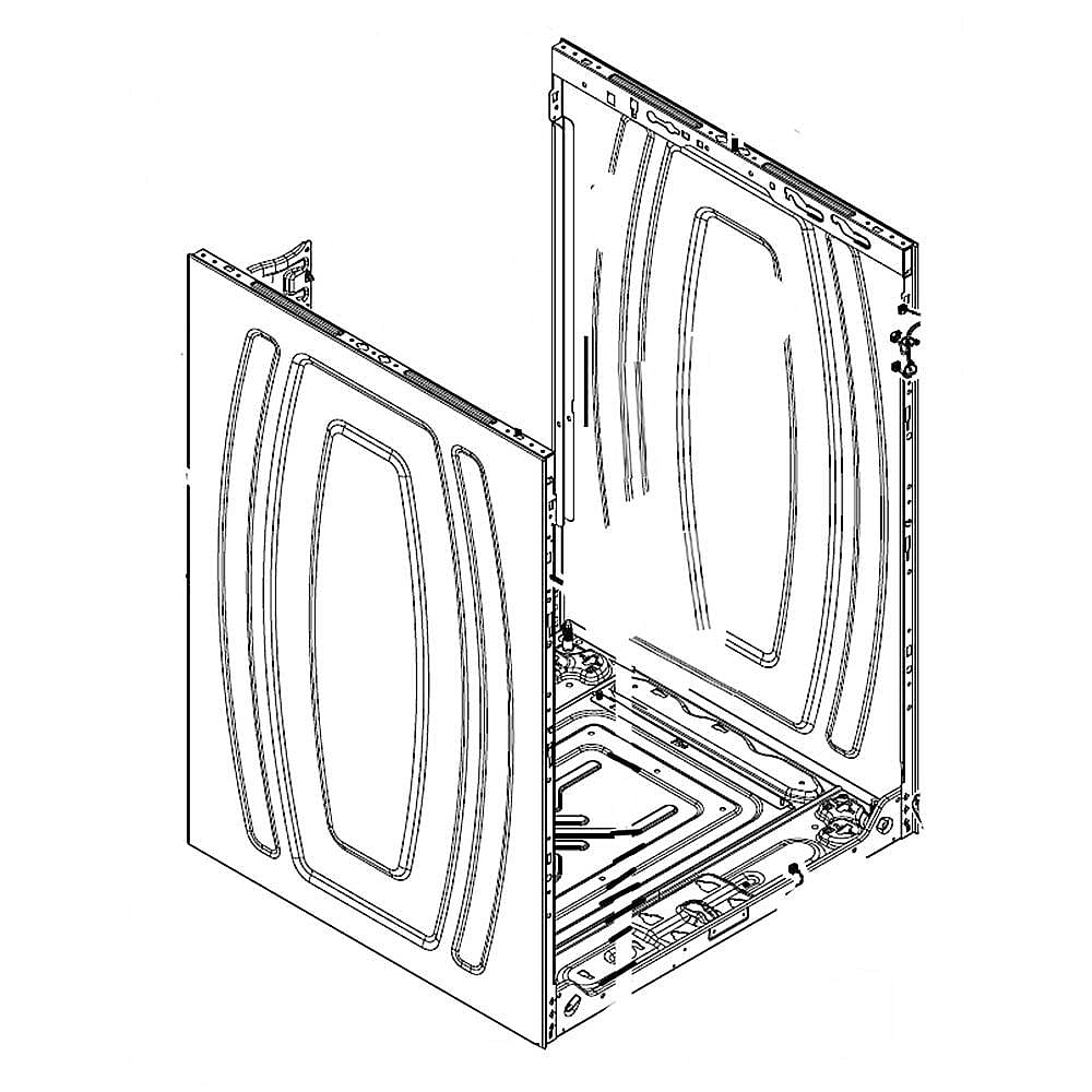 Part #w11166600, Cabinet (Chrome Shadow) / 28.00 x 27.75 x 38.75